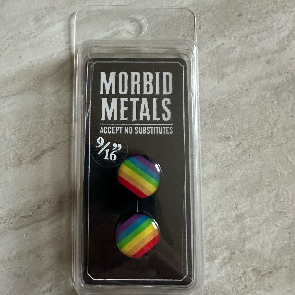 NIB 9/16 rainbow gauges